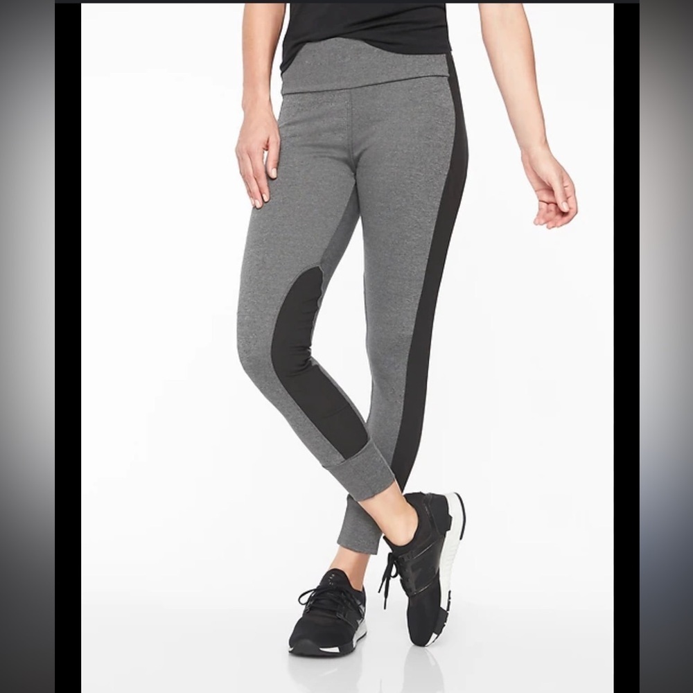 Athleta Charcoal and Black Leggings